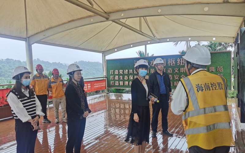海南控股总司理助理万荃赴迈湾水利枢纽工程调研指导事情