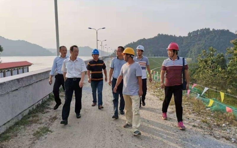 省水务厅王强厅长到松涛水库检查指导事情