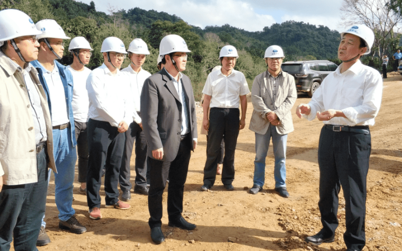 省水务厅王强厅长深入迈湾水利枢纽工程现场检查指导事情