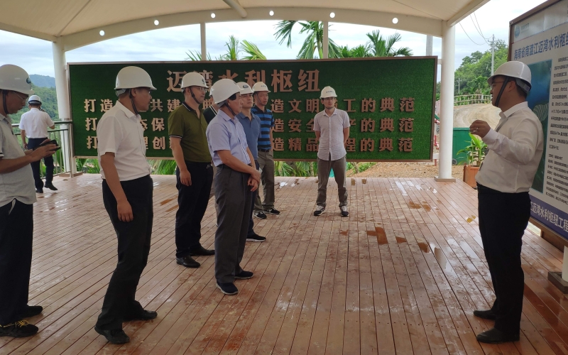 水利部珠江委员会副总工程师、二级巡视员谢宝一行到迈湾水利枢纽工程检查水土坚持事情