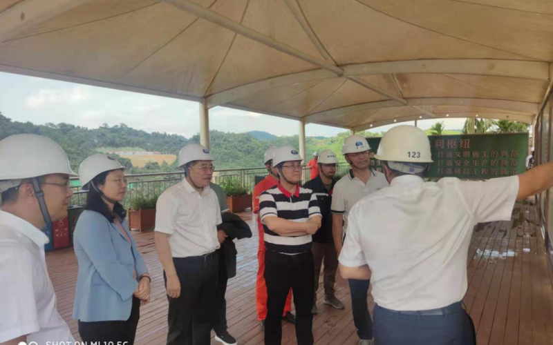 海南控股党委副书记、总司理李晓刚到迈湾水利枢纽项目检查指导事情